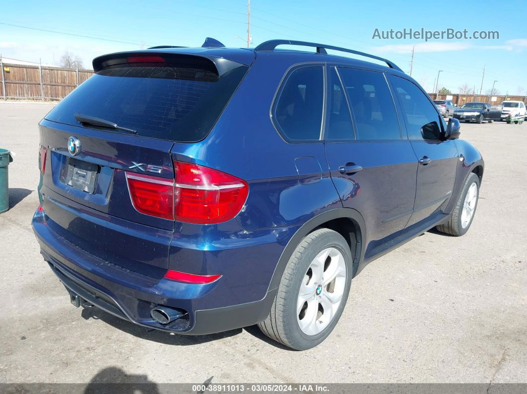 2011 Bmw X5 Xdrive35d Blue vin: 5UXZW0C52BL372162