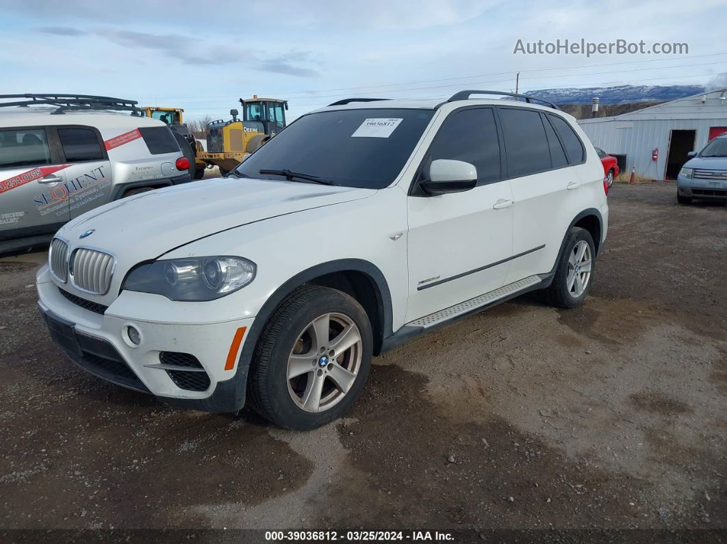 2011 Bmw X5 Xdrive35d White vin: 5UXZW0C52BL655080