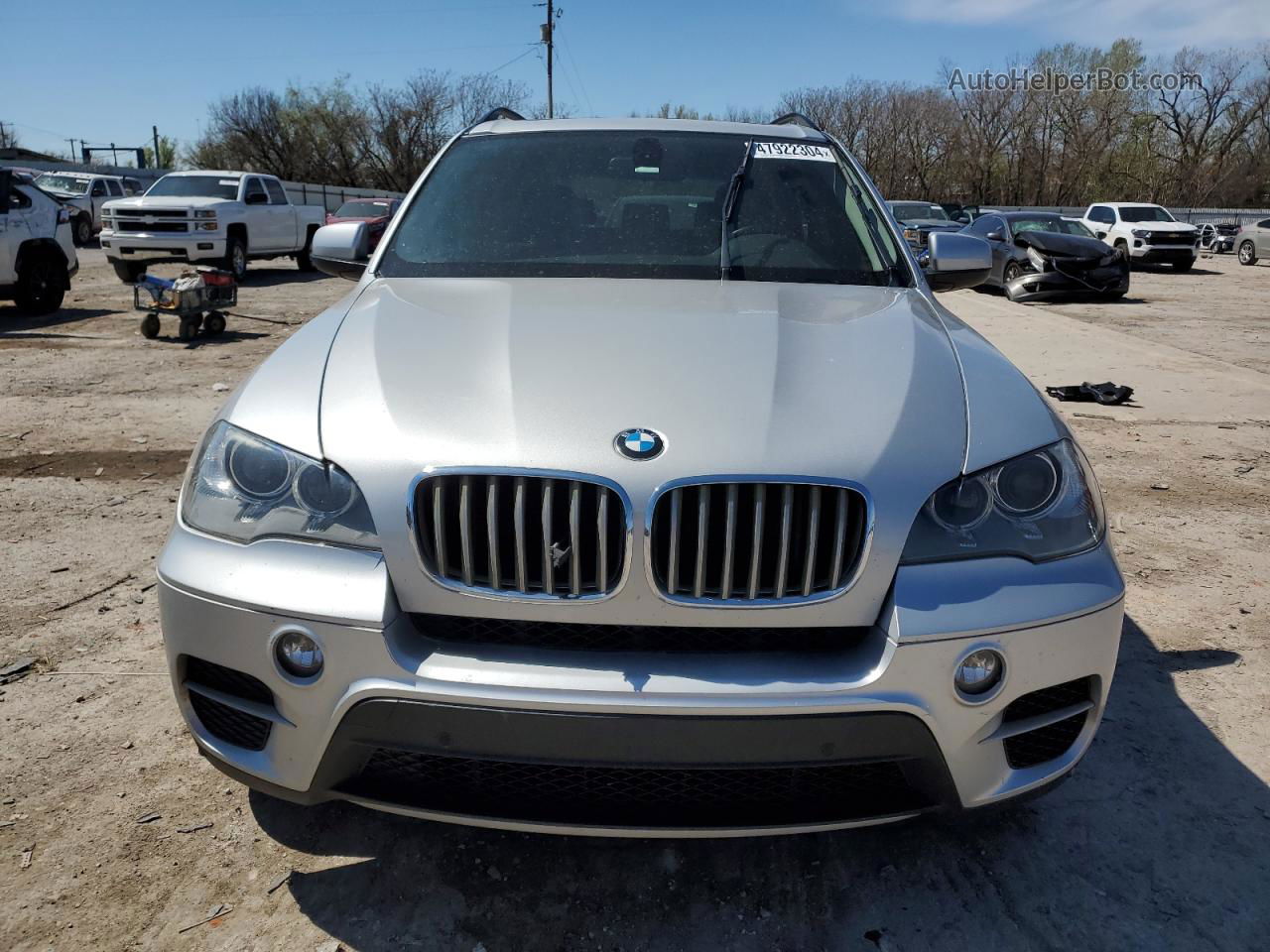 2012 Bmw X5 Xdrive35d Silver vin: 5UXZW0C52CL673810