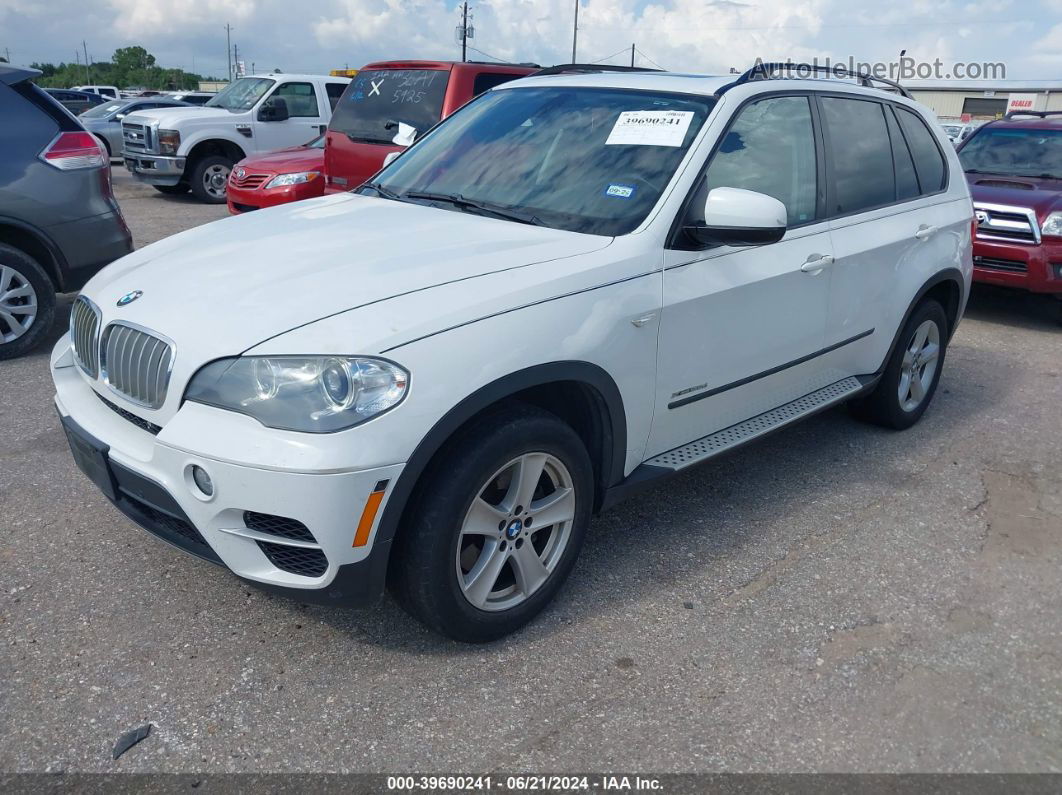 2012 Bmw X5 Xdrive35d White vin: 5UXZW0C53CL664534