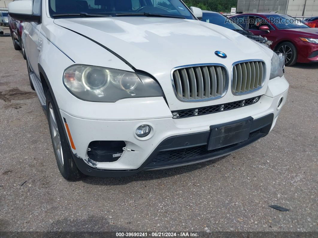 2012 Bmw X5 Xdrive35d White vin: 5UXZW0C53CL664534