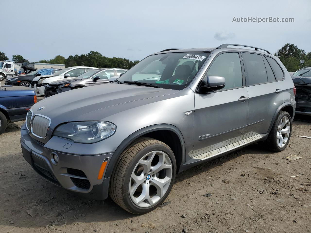 2012 Bmw X5 Xdrive35d Gray vin: 5UXZW0C53CL666154