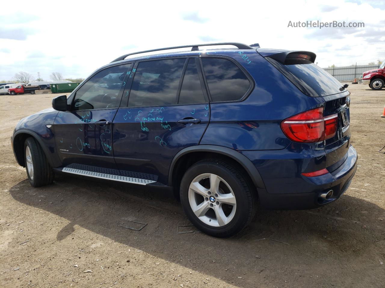 2012 Bmw X5 Xdrive35d Blue vin: 5UXZW0C53CL666168