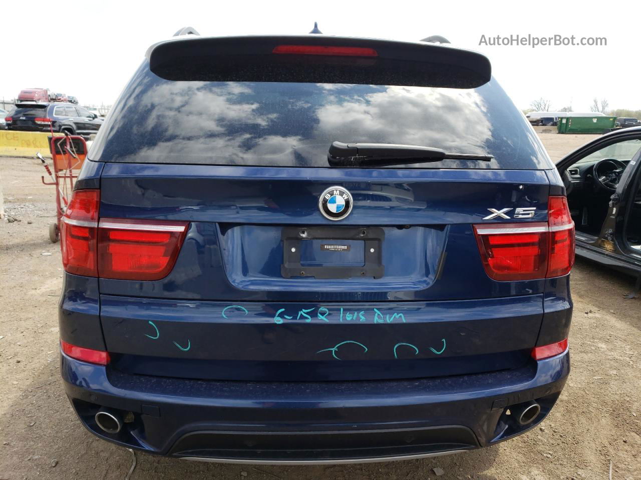 2012 Bmw X5 Xdrive35d Blue vin: 5UXZW0C53CL666168