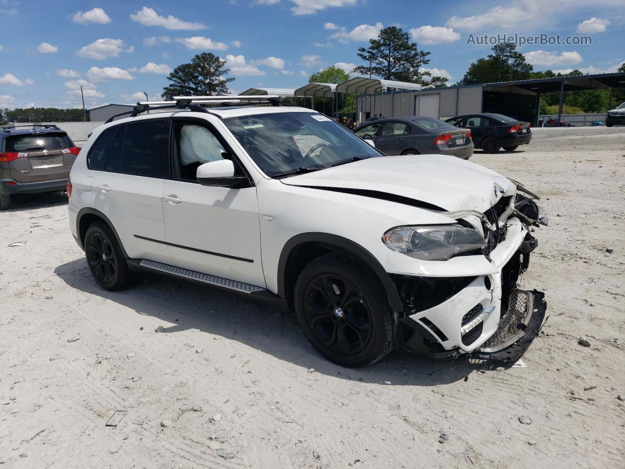 2012 Bmw X5 Xdrive35d White vin: 5UXZW0C53CL674111