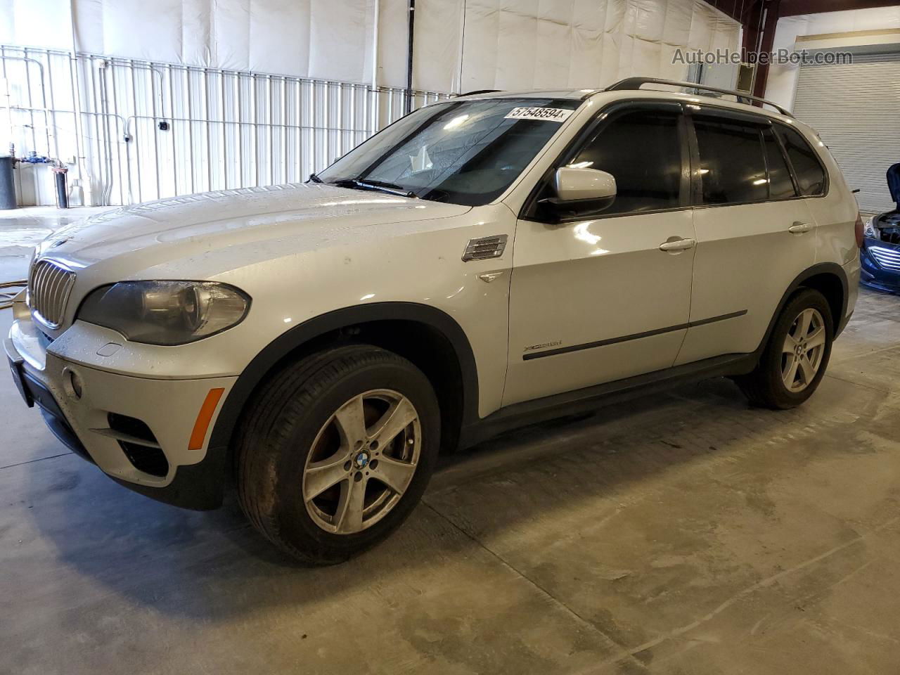 2011 Bmw X5 Xdrive35d Silver vin: 5UXZW0C54BL371210