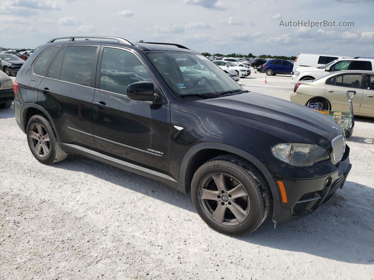 2011 Bmw X5 Xdrive35d Black vin: 5UXZW0C54BL655694