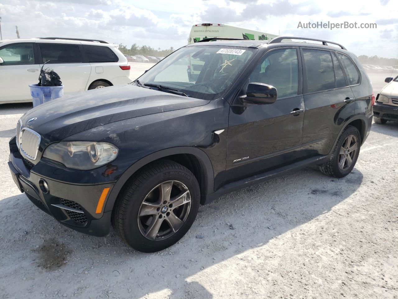 2011 Bmw X5 Xdrive35d Black vin: 5UXZW0C54BL655694