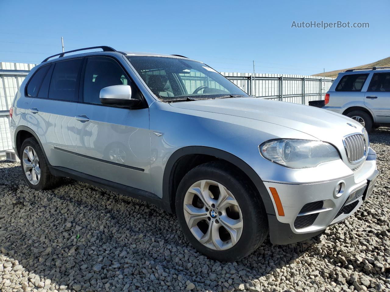 2011 Bmw X5 Xdrive35d Silver vin: 5UXZW0C54BL656067