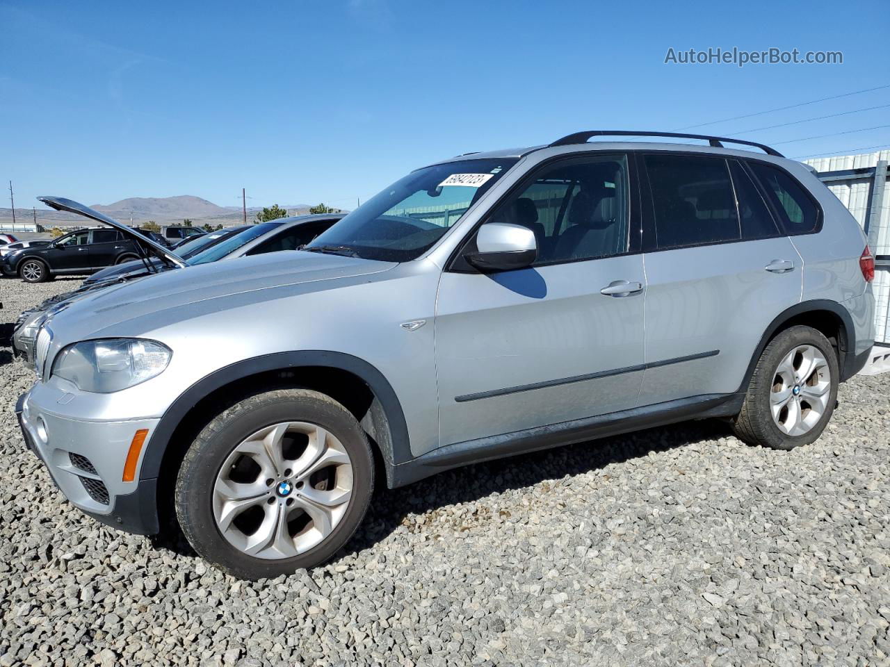 2011 Bmw X5 Xdrive35d Silver vin: 5UXZW0C54BL656067