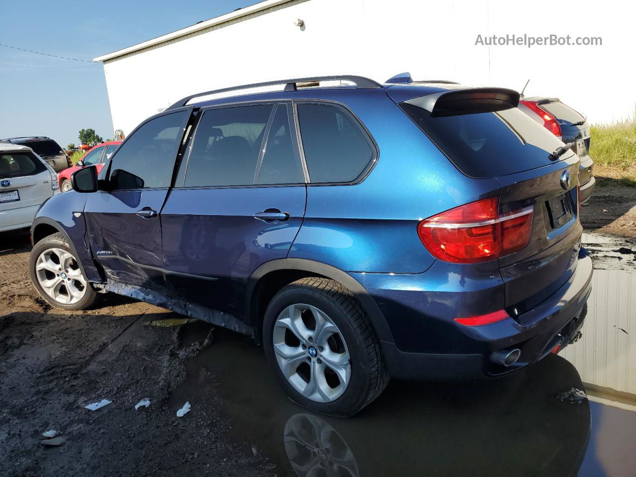 2012 Bmw X5 Xdrive35d Blue vin: 5UXZW0C54CL669208