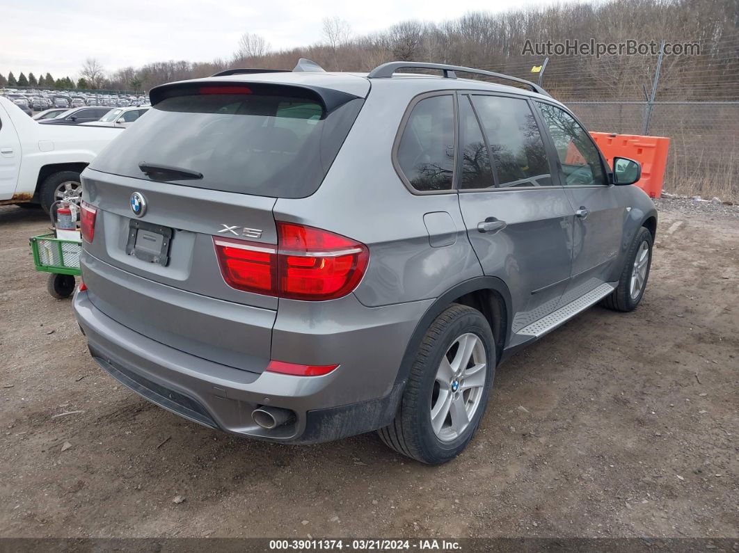 2011 Bmw X5 Xdrive35d Gray vin: 5UXZW0C55BL655638