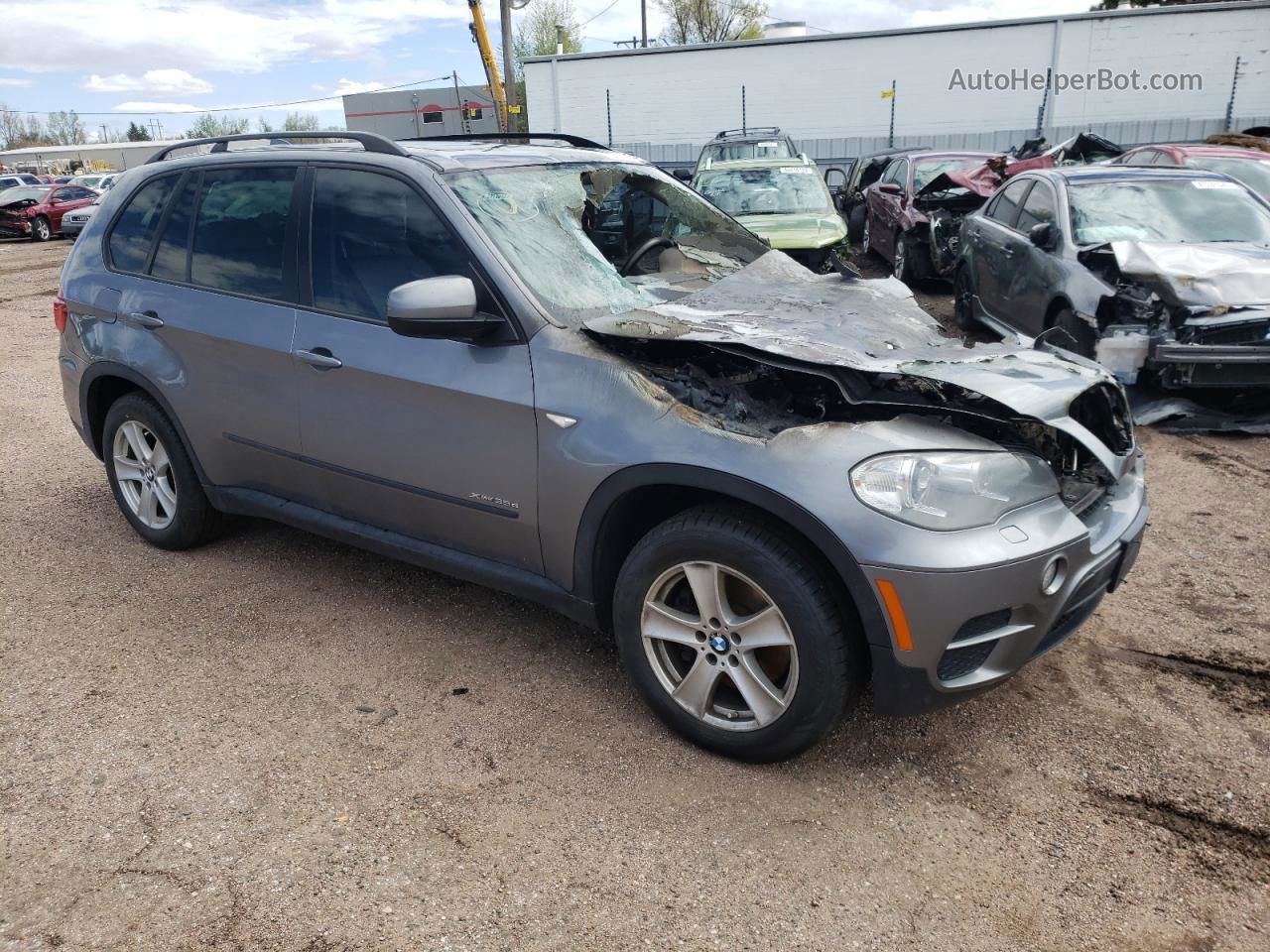 2012 Bmw X5 Xdrive35d Gray vin: 5UXZW0C55CL664759