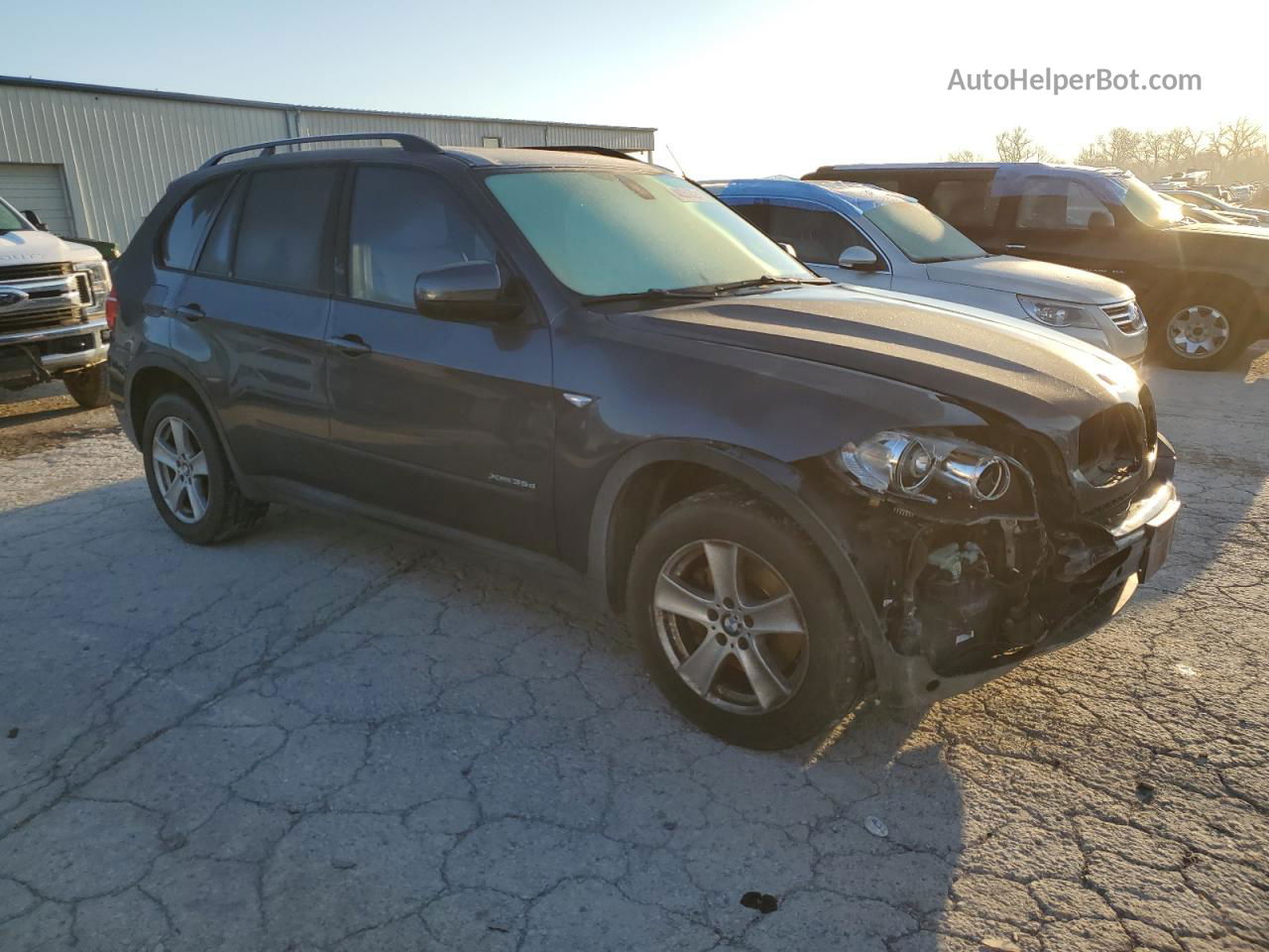 2012 Bmw X5 Xdrive35d Gray vin: 5UXZW0C56CL664737