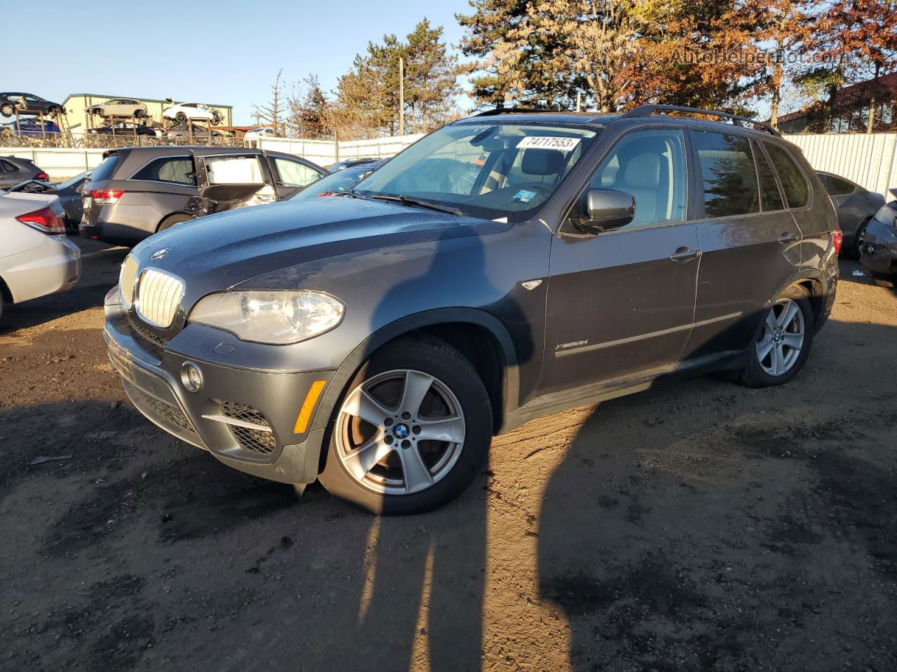 2012 Bmw X5 Xdrive35d Gray vin: 5UXZW0C56CL668576