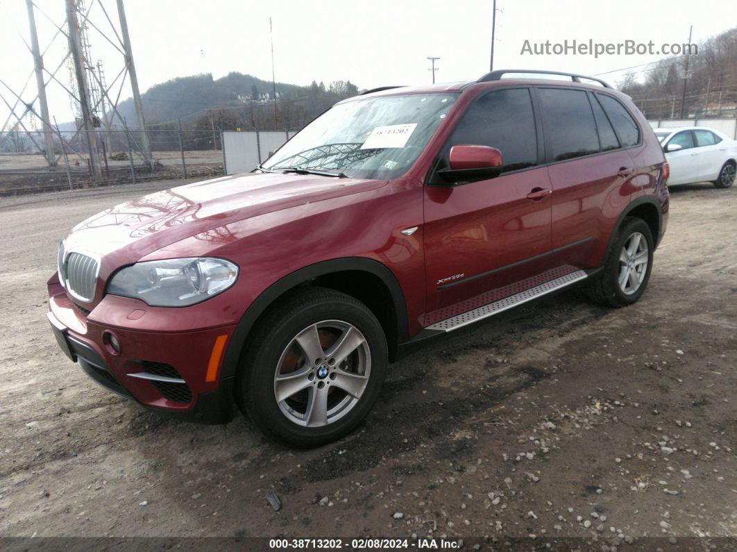 2012 Bmw X5 Xdrive35d Maroon vin: 5UXZW0C57C0B88860