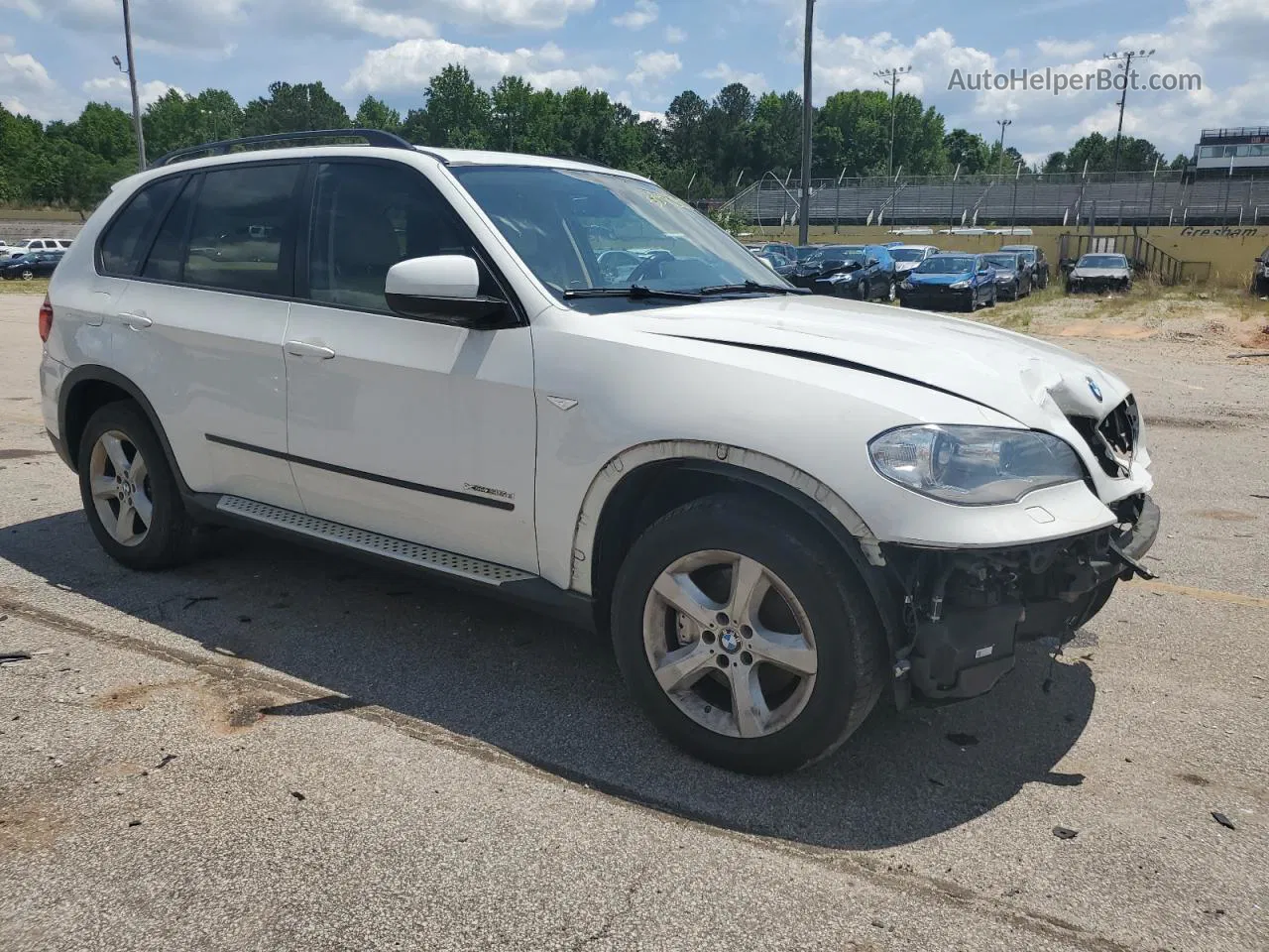 2012 Bmw X5 Xdrive35d White vin: 5UXZW0C57CL663404