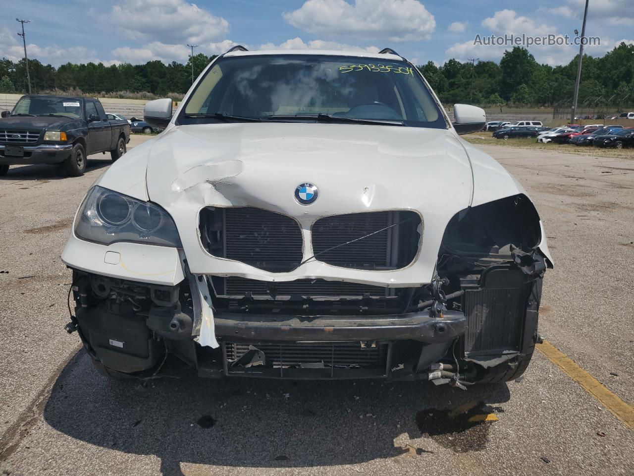 2012 Bmw X5 Xdrive35d White vin: 5UXZW0C57CL663404