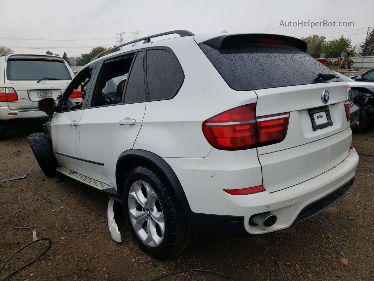 2012 Bmw X5 Xdrive35d White vin: 5UXZW0C57CL667002