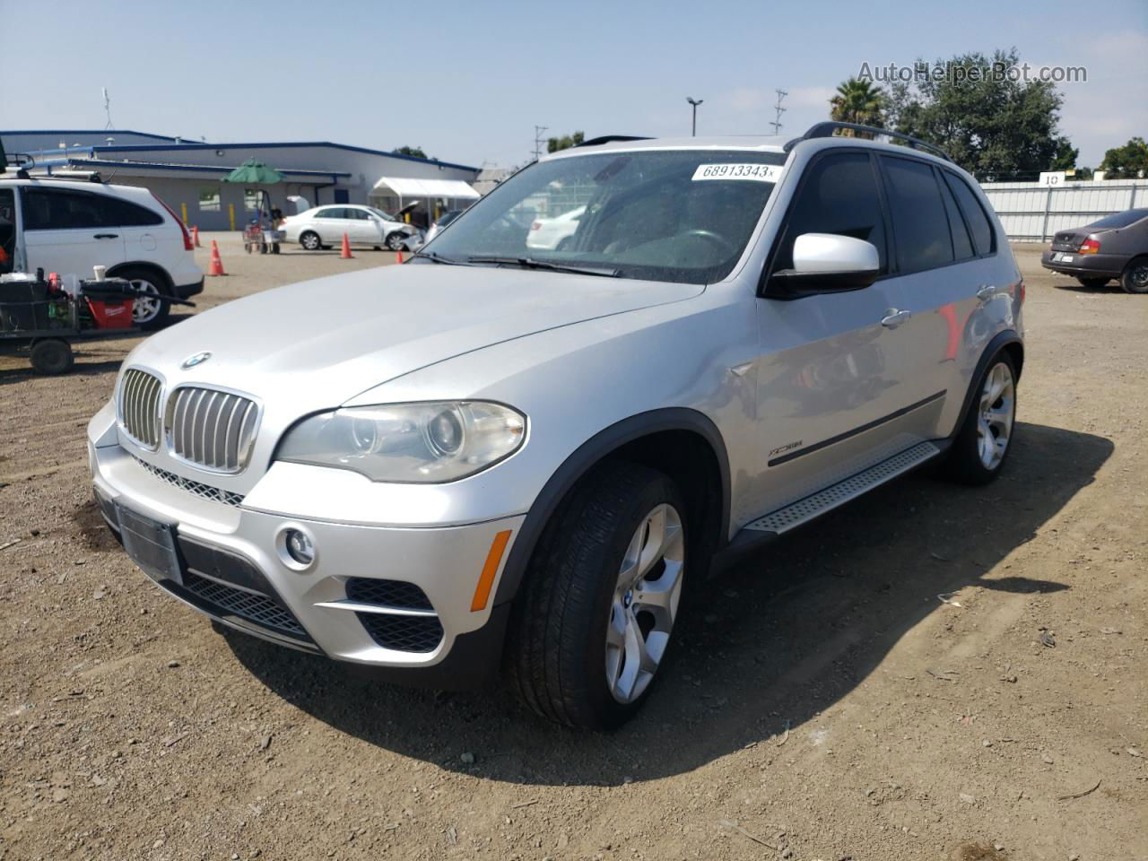 2012 Bmw X5 Xdrive35d Silver vin: 5UXZW0C58CL663394