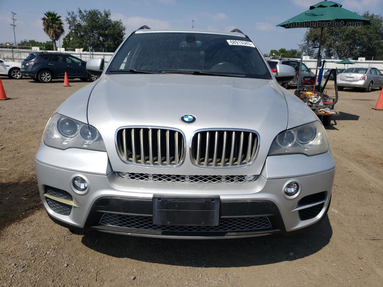 2012 Bmw X5 Xdrive35d Silver vin: 5UXZW0C58CL663394