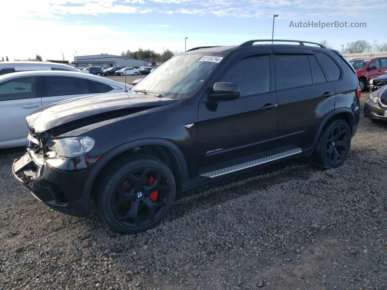 2012 Bmw X5 Xdrive35d Black vin: 5UXZW0C58CL666103