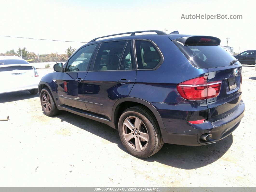 2012 Bmw X5 35d Blue vin: 5UXZW0C58CL672841