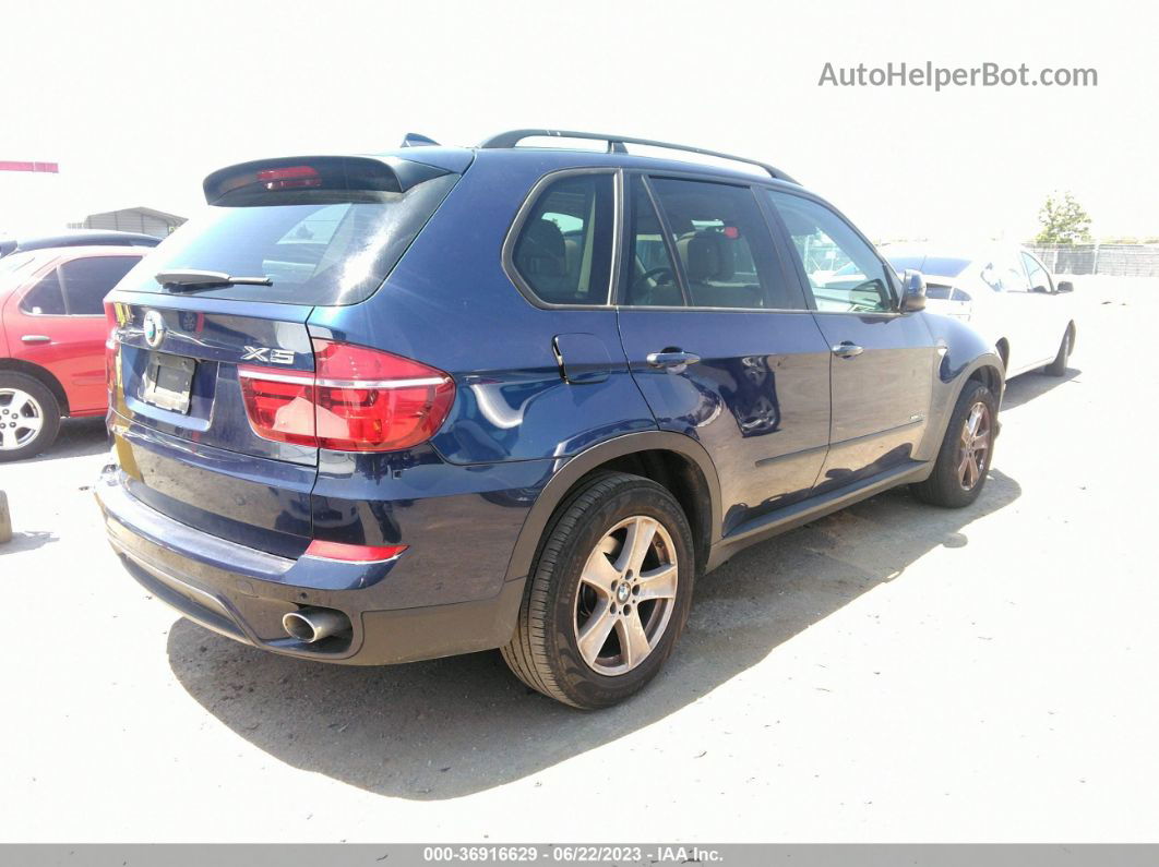 2012 Bmw X5 35d Blue vin: 5UXZW0C58CL672841