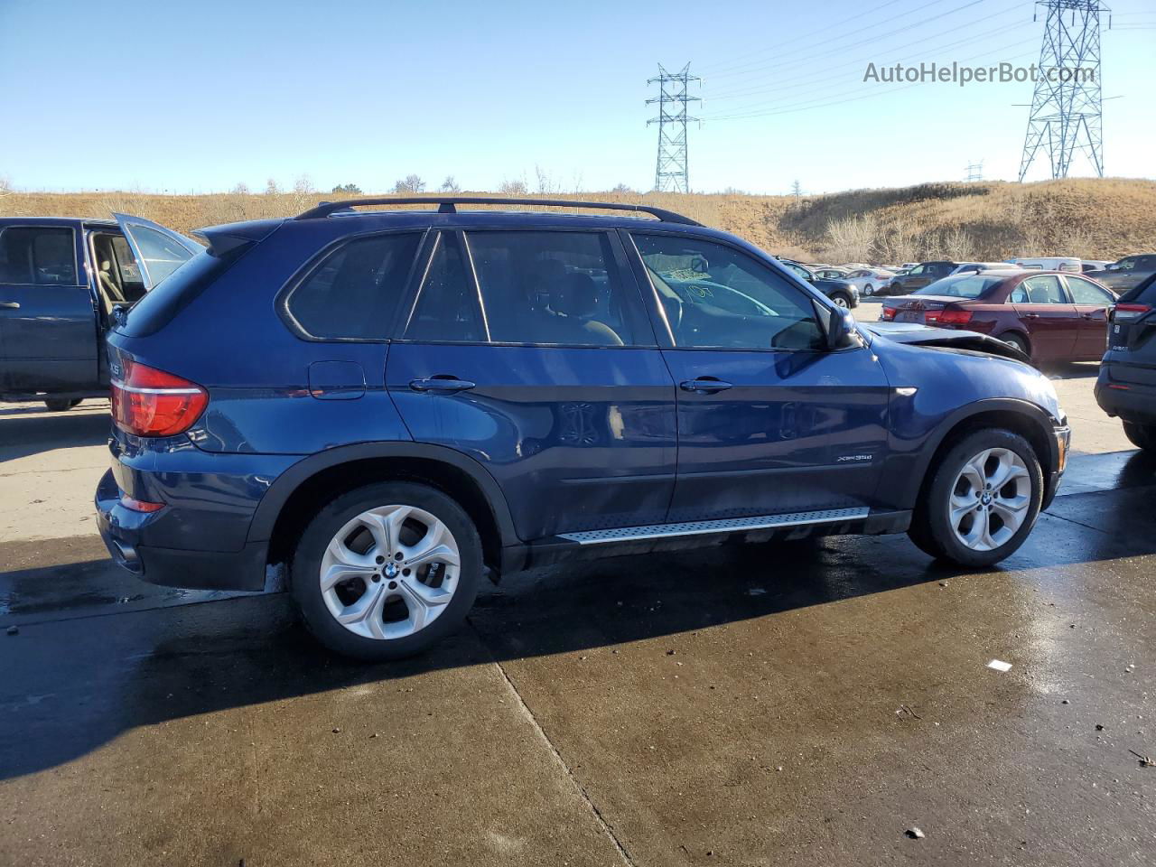 2011 Bmw X5 Xdrive35d Blue vin: 5UXZW0C59BL369713