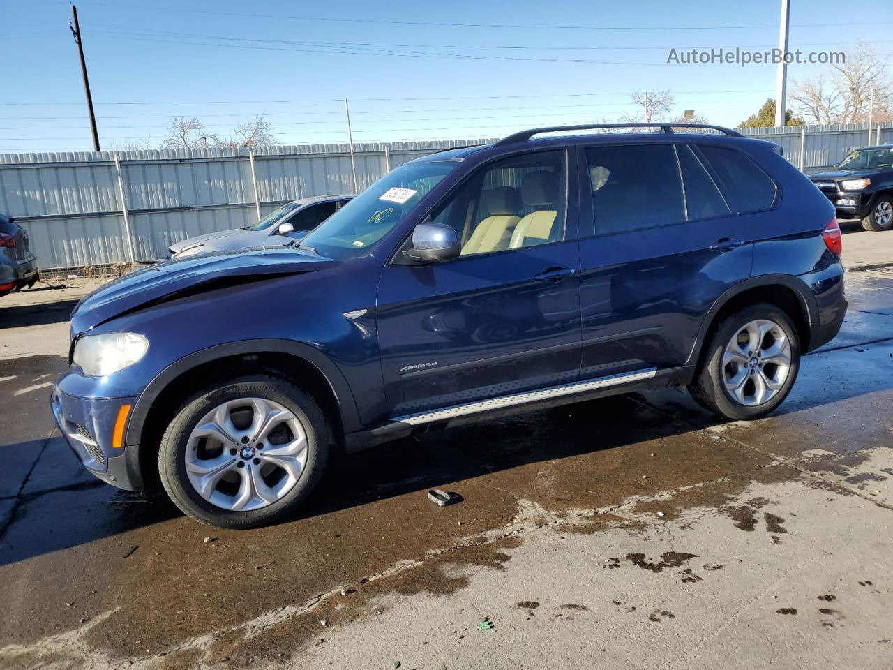 2011 Bmw X5 Xdrive35d Blue vin: 5UXZW0C59BL369713