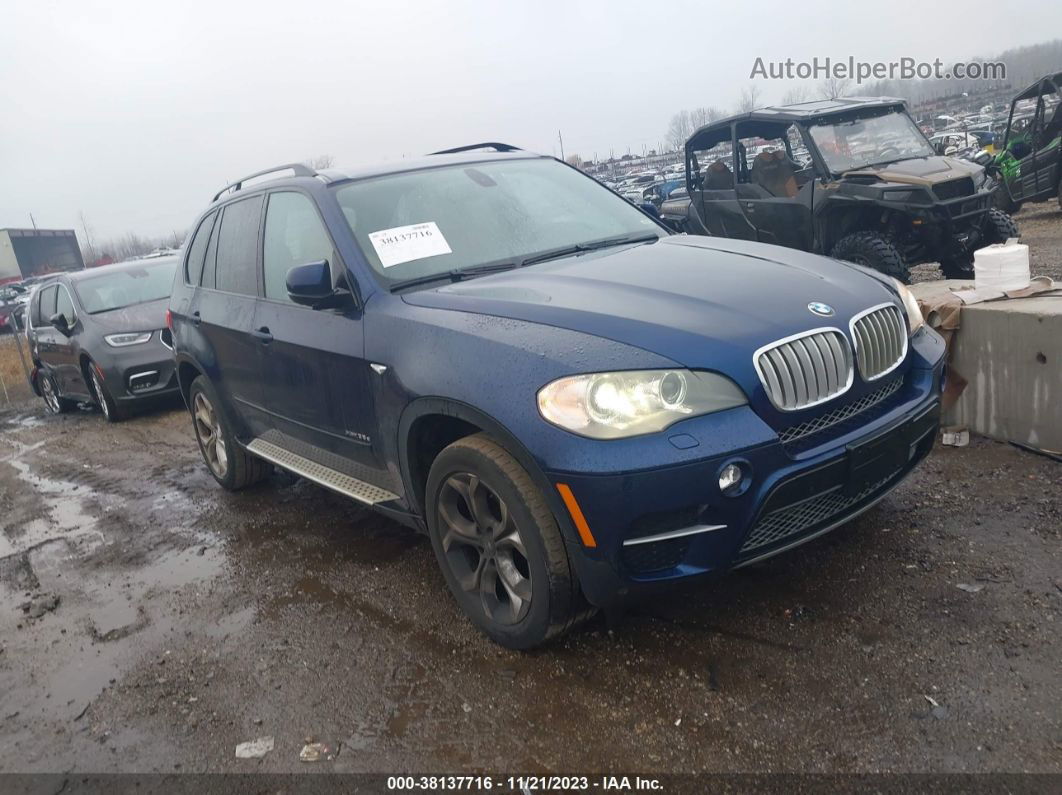 2011 Bmw X5 Xdrive35d Blue vin: 5UXZW0C59BL659868