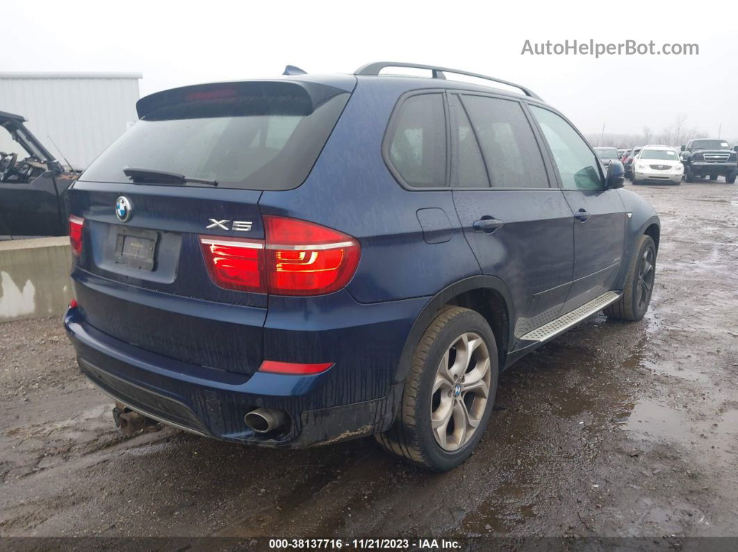 2011 Bmw X5 Xdrive35d Blue vin: 5UXZW0C59BL659868