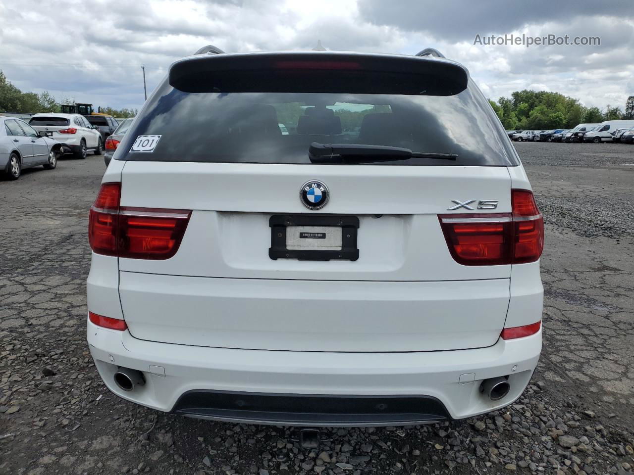 2012 Bmw X5 Xdrive35d White vin: 5UXZW0C59CL666160