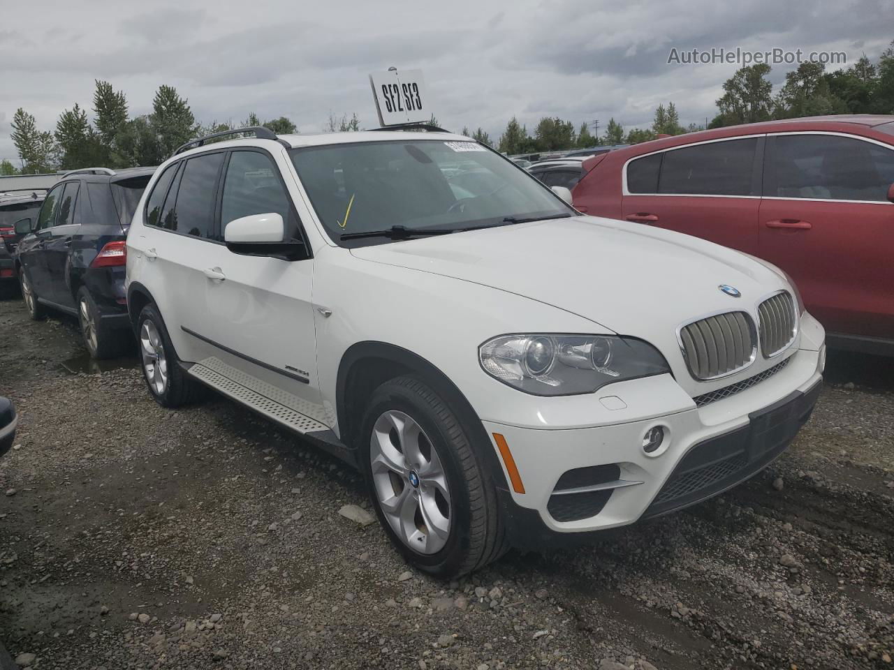 2012 Bmw X5 Xdrive35d White vin: 5UXZW0C59CL666160