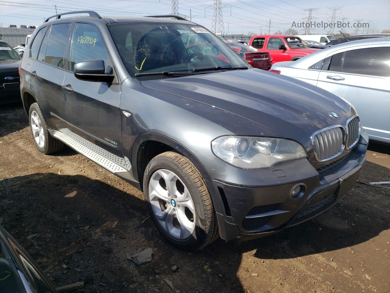 2012 Bmw X5 Xdrive35d Gray vin: 5UXZW0C59CL673920