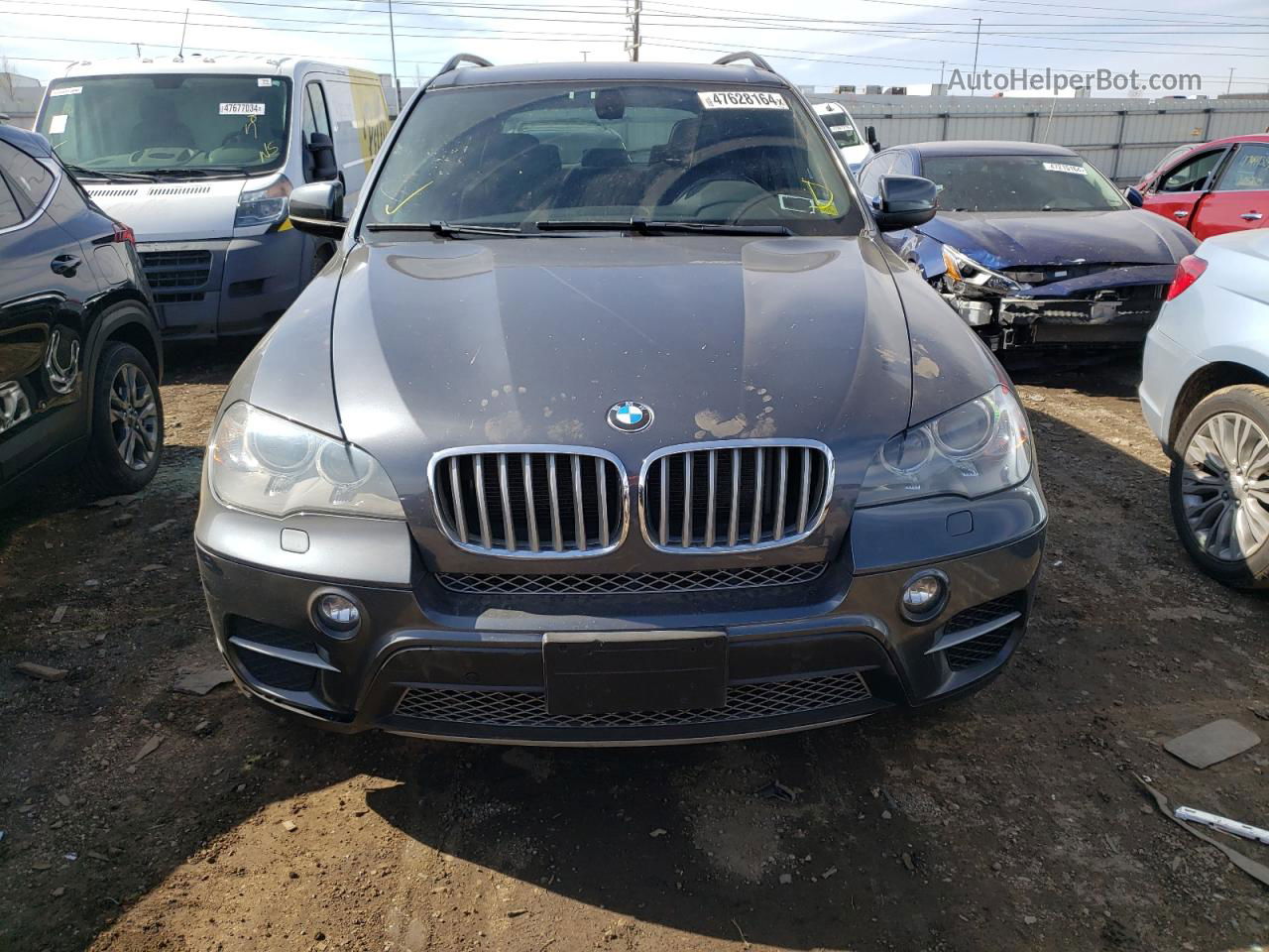 2012 Bmw X5 Xdrive35d Gray vin: 5UXZW0C59CL673920