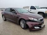 2013 Kia Optima Lx Maroon vin: 5XXGM4A70DG136252