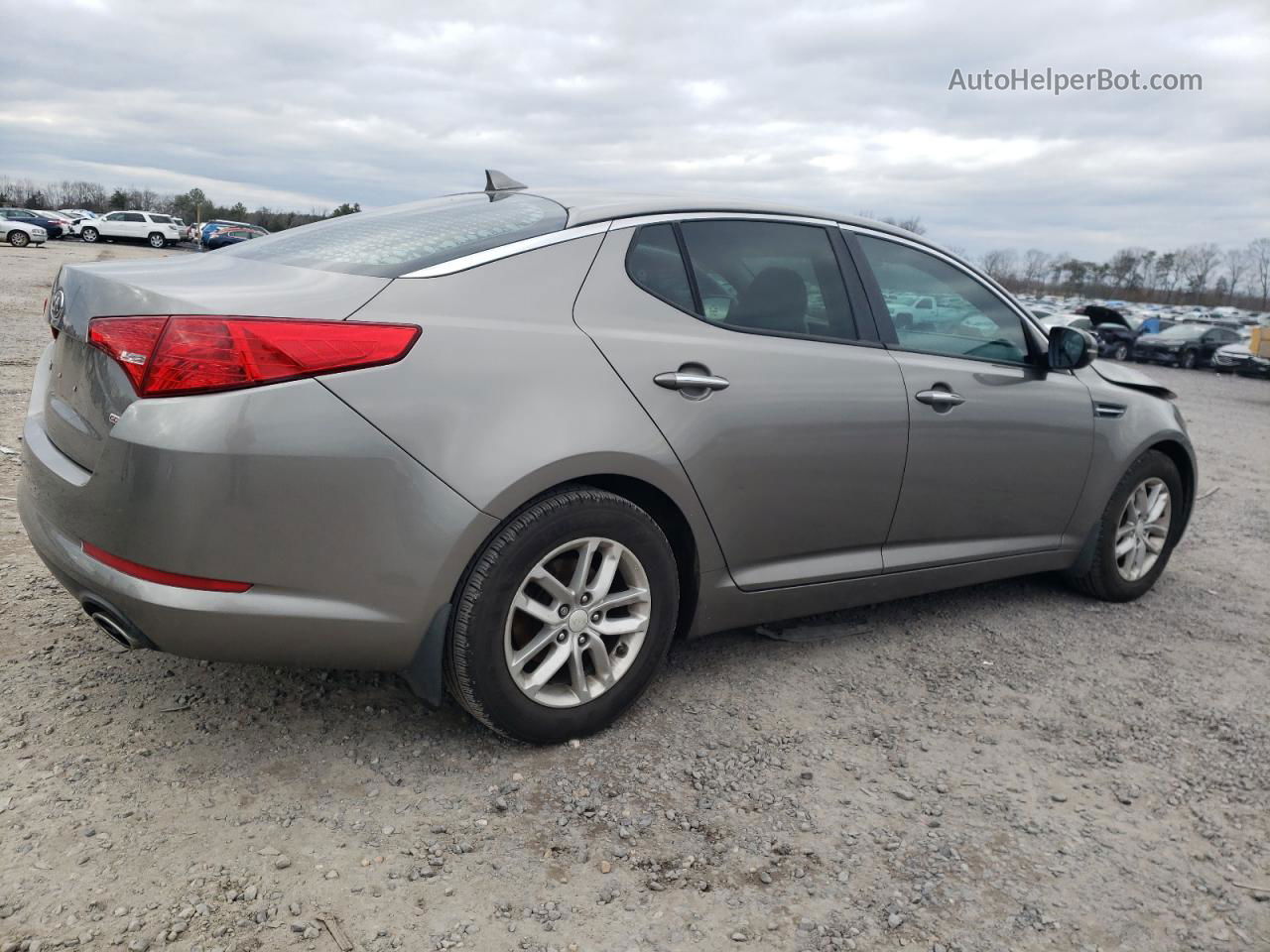 2013 Kia Optima Lx Gray vin: 5XXGM4A70DG145551