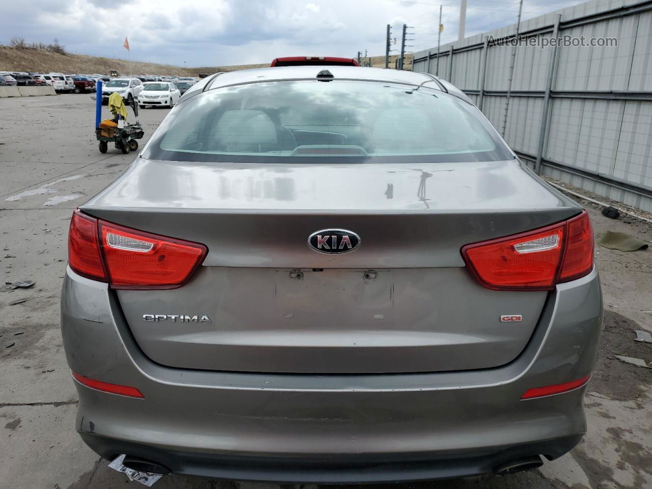 2014 Kia Optima Lx Gray vin: 5XXGM4A70EG266517