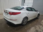 2014 Kia Optima Lx White vin: 5XXGM4A70EG271359