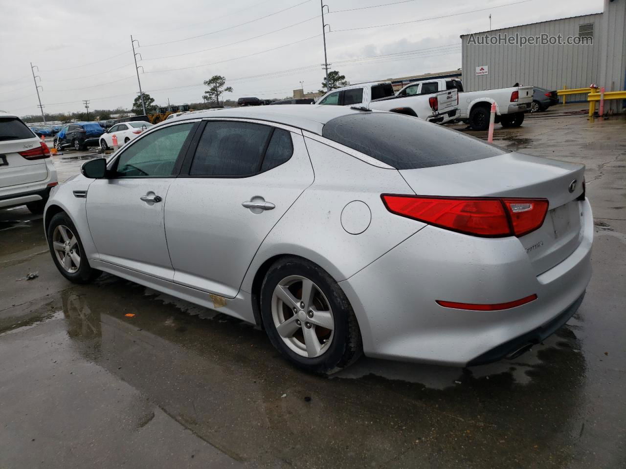 2014 Kia Optima Lx Серебряный vin: 5XXGM4A70EG279929