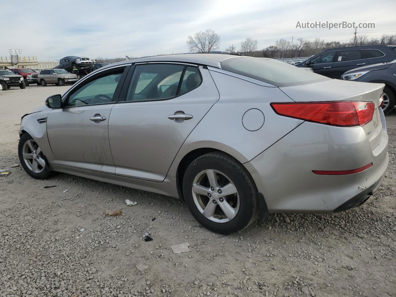 2014 Kia Optima Lx Желто-коричневый vin: 5XXGM4A70EG286086