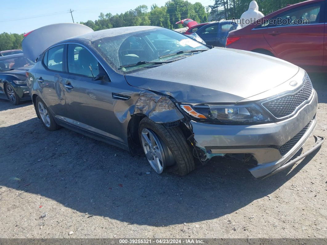 2014 Kia Optima Lx Gray vin: 5XXGM4A70EG291336