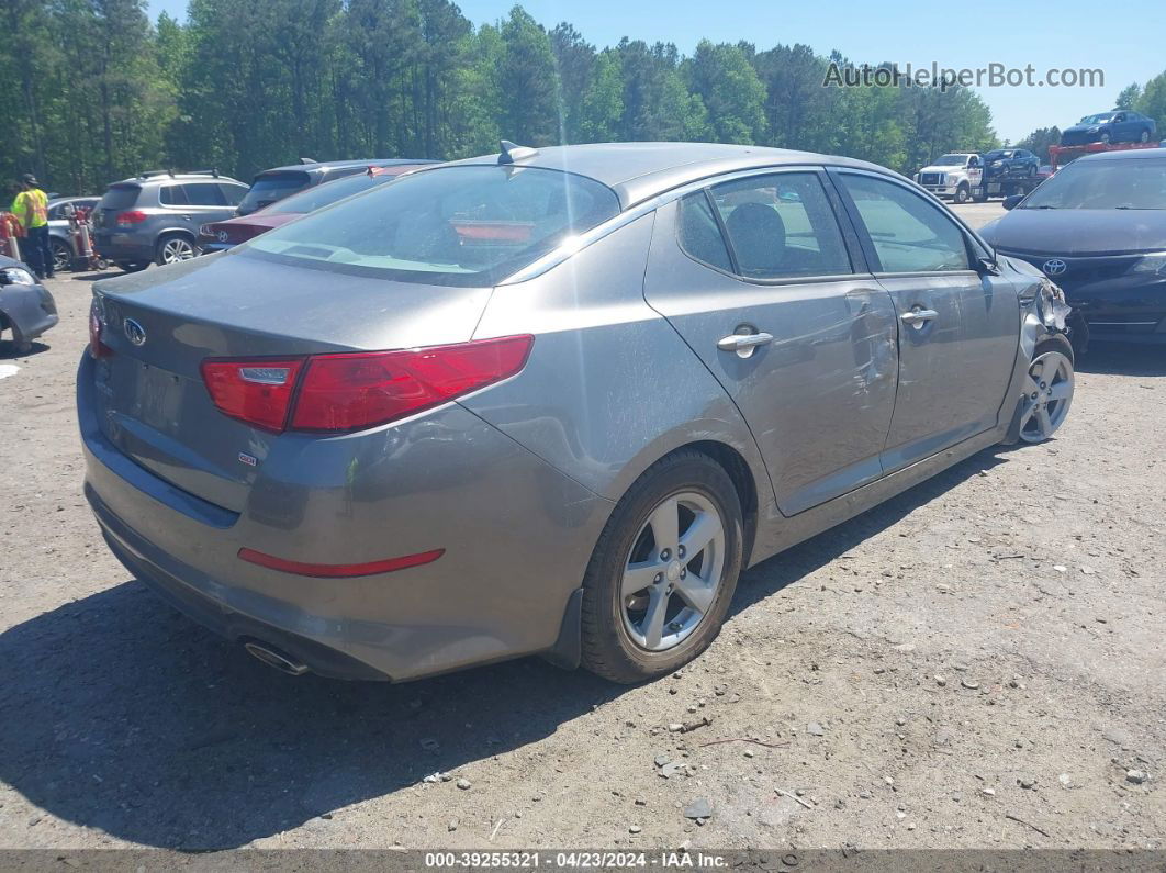 2014 Kia Optima Lx Gray vin: 5XXGM4A70EG291336