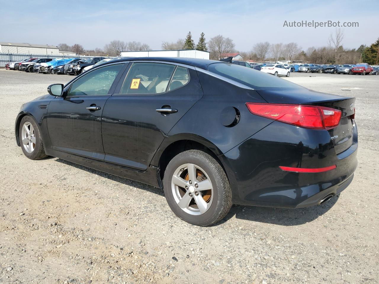 2014 Kia Optima Lx Black vin: 5XXGM4A70EG295922