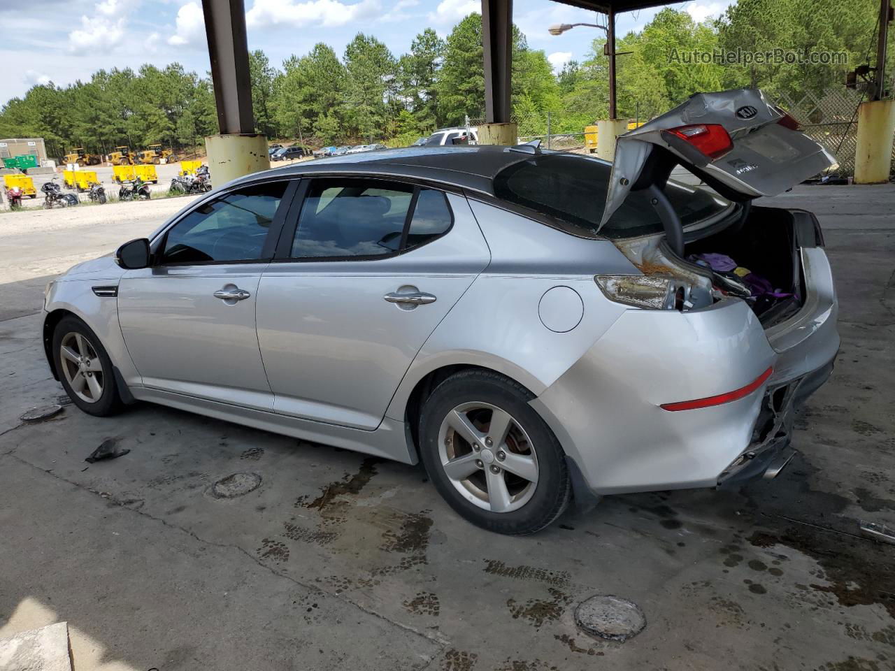 2014 Kia Optima Lx Silver vin: 5XXGM4A70EG298707