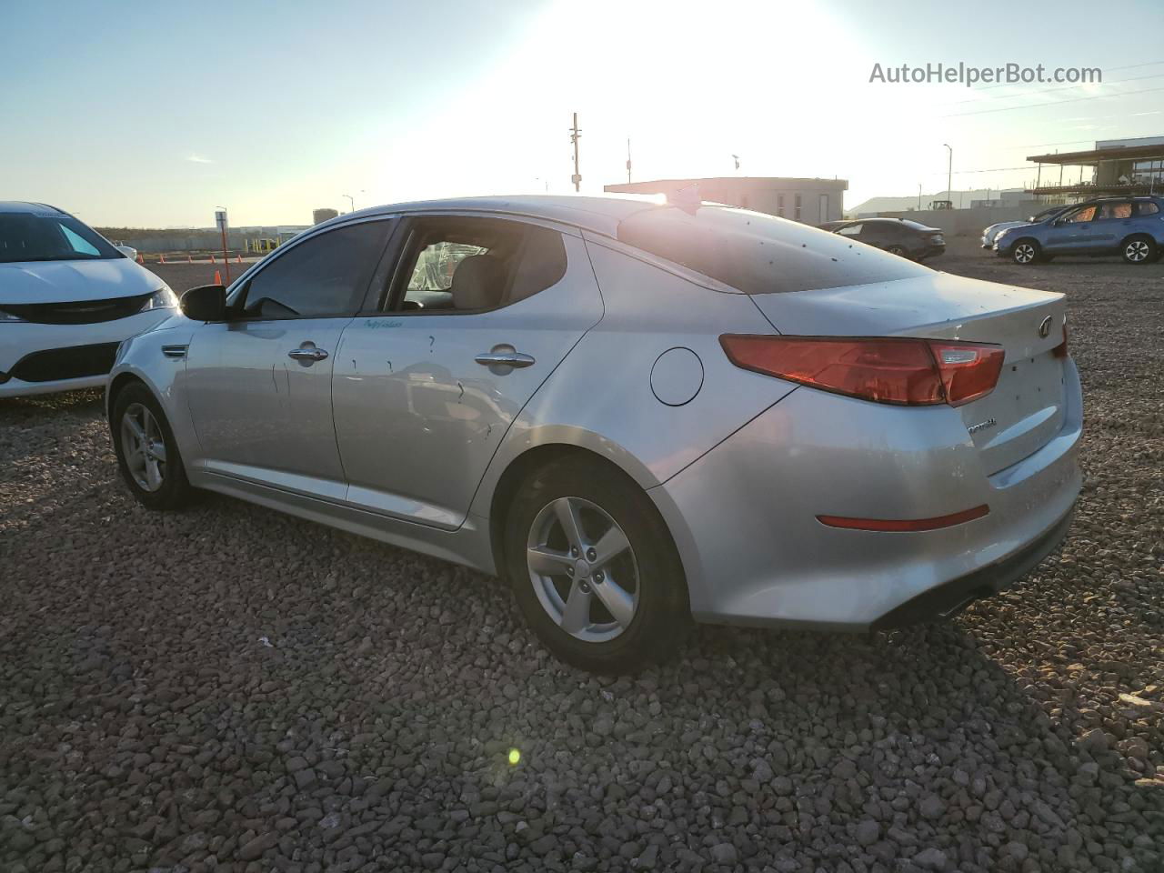 2014 Kia Optima Lx Gray vin: 5XXGM4A70EG303372