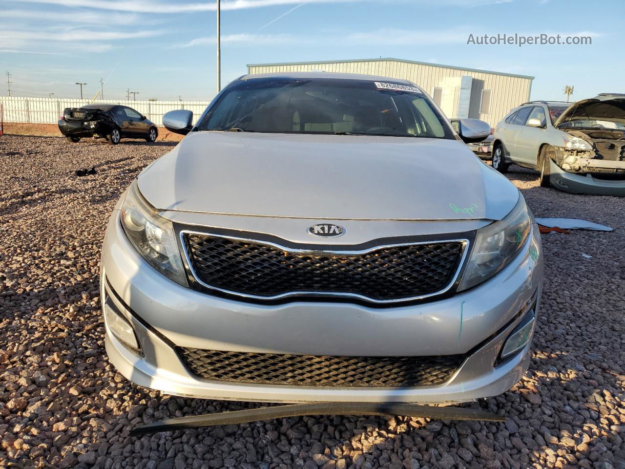 2014 Kia Optima Lx Gray vin: 5XXGM4A70EG303372