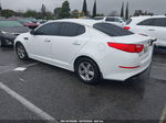 2014 Kia Optima Lx White vin: 5XXGM4A70EG316459