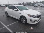 2014 Kia Optima Lx White vin: 5XXGM4A70EG316459